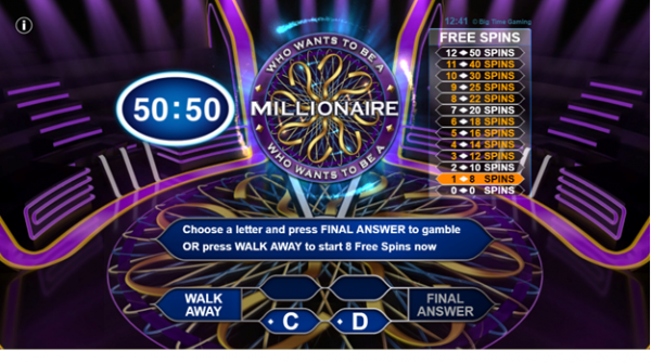 Bonus features during Who Wants to be a Millionaire gameplay