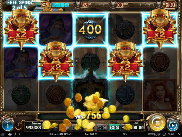 Free Spins on Sword and the Grail slot